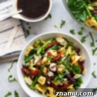Tuscan Tortellini Salad with Honey Balsamic Dressing