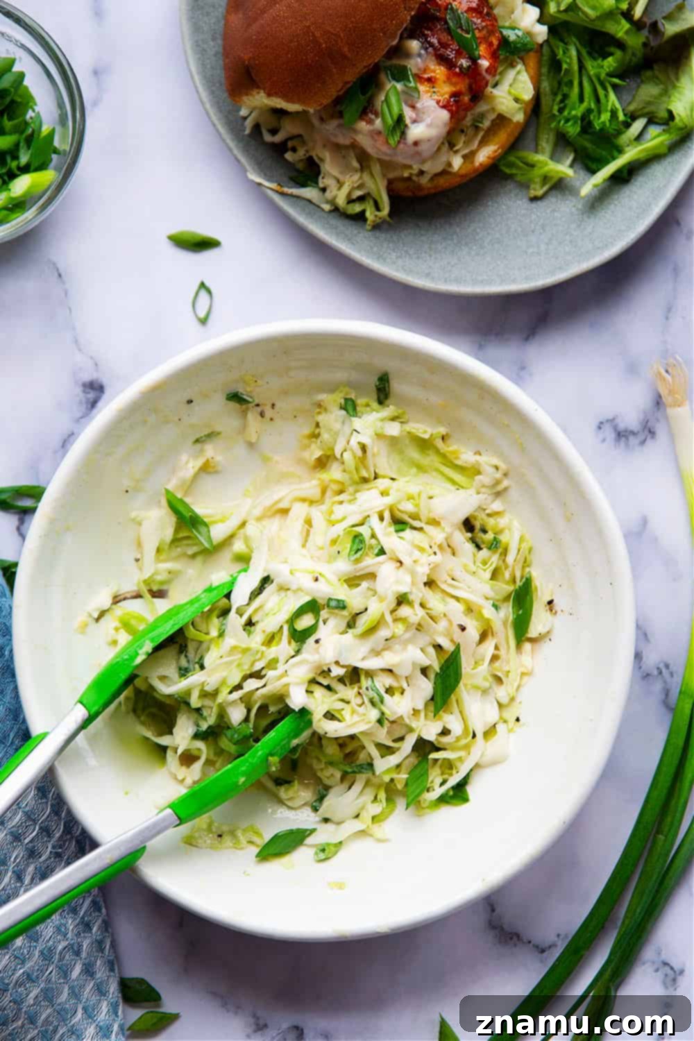 Crispy Air-Fried Salmon Cakes with Zesty Tahini Slaw 6 Air fryer salmon patties are perfectly juicy and use fresh salmon for the best flavor! Pile these salmon patties in a soft bun with lots of flavorful tahini slaw.