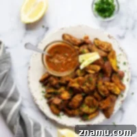 Crispy Air Fryer Fingerling Potatoes with Zesty Harissa Chimichurri 8 Air fryer fingerling potatoes are perfectly crispy on the outside, fluffy on the inside, and drizzled with a flavorful harissa chimichurri sauce.