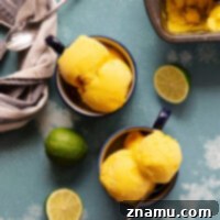 Mango pineapple sorbet is perfectly sweet, creamy, and made with only 5 ingredients with no ice cream maker required!