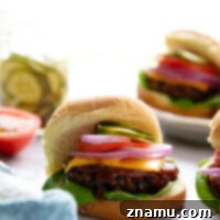 Learn how to make black bean burgers with the perfect texture in the air fryer! These air fryer black bean burgers can easily be made ahead of time and can even be frozen.