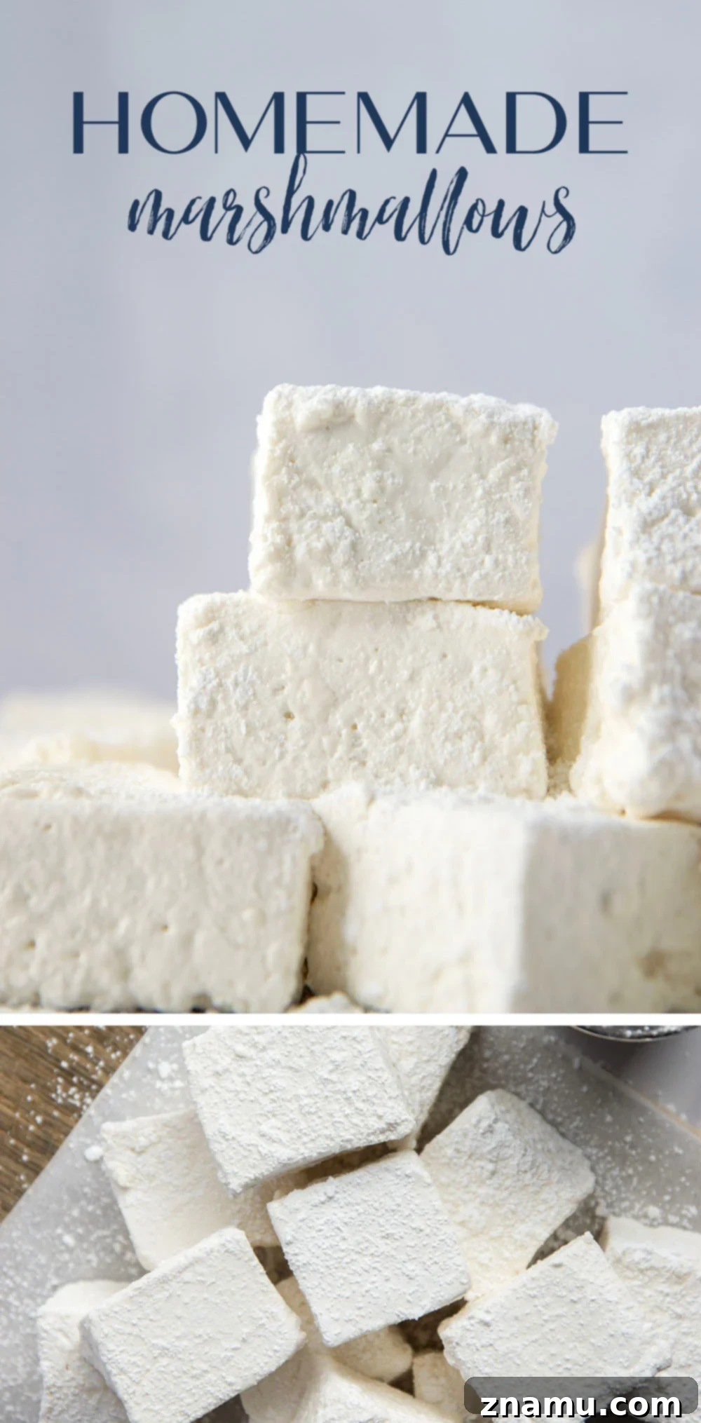 Pillowy Soft Homemade Marshmallows 7 Super easy homemade marshmallows that are flavored with honey and do not contain corn syrup! These marshmallows are as soft as clouds and taste even better than store-bought.