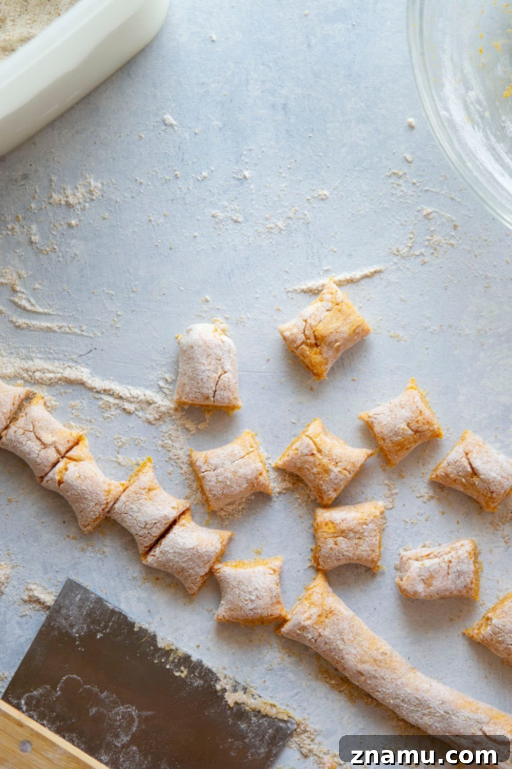 Maple Sage Sweet Potato Gnocchi 3 Sweet potato gnocchi is incredibly easy to make at home and perfectly light and fluffy! Toss this gnocchi with a sweet maple butter sauce and lots of crispy sage.
