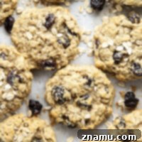Loaded with tender oats, soft dried cherries, and lots of banana flavor, these banana cherry oatmeal cookies are an unexpected yet delightful twist on oatmeal cookies!