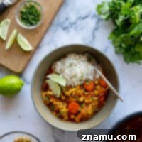 Moroccan Chicken Stew in the Instant Pot 8 Moroccan chicken stew is made entirely in the instant pot in less than an hour and features hearty vegetables and chicken in a flavorful broth with warming Moroccan spices.