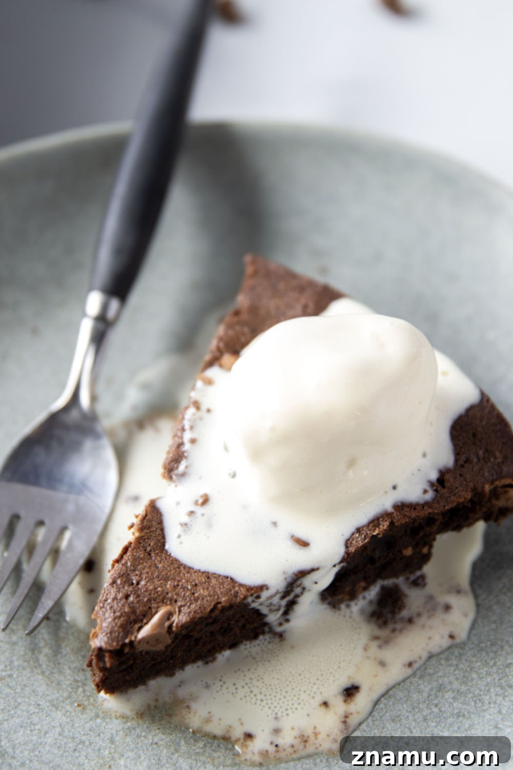 Ultimate Double Chocolate Skillet Brownies 6 Rich and fudgy double chocolate skillet brownies baked in a cast iron skillet and incredible with a scoop of vanilla ice cream on top!