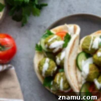Crispy Air Fryer Falafel 8 Air fryer falafel cooks up easily in the air fryer for a healthier spin on this classic street food! Packed with so much flavor, perfectly crispy, and incredible piled into a soft pita bread.