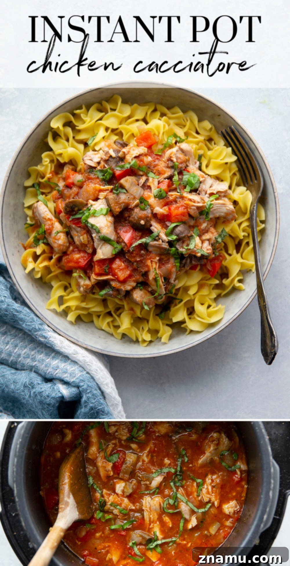 Effortless Instant Pot Chicken Cacciatore 7 Instant Pot Chicken Cacciatore, a classic Italian comfort food dish