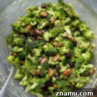 Bright Lemon Tahini Broccoli Salad with Toasted Almonds 8 This almond broccoli salad features crisp broccoli and crunchy roasted almonds tossed in a creamy lemon tahini dressing. - it will quickly become a side dish favorite!