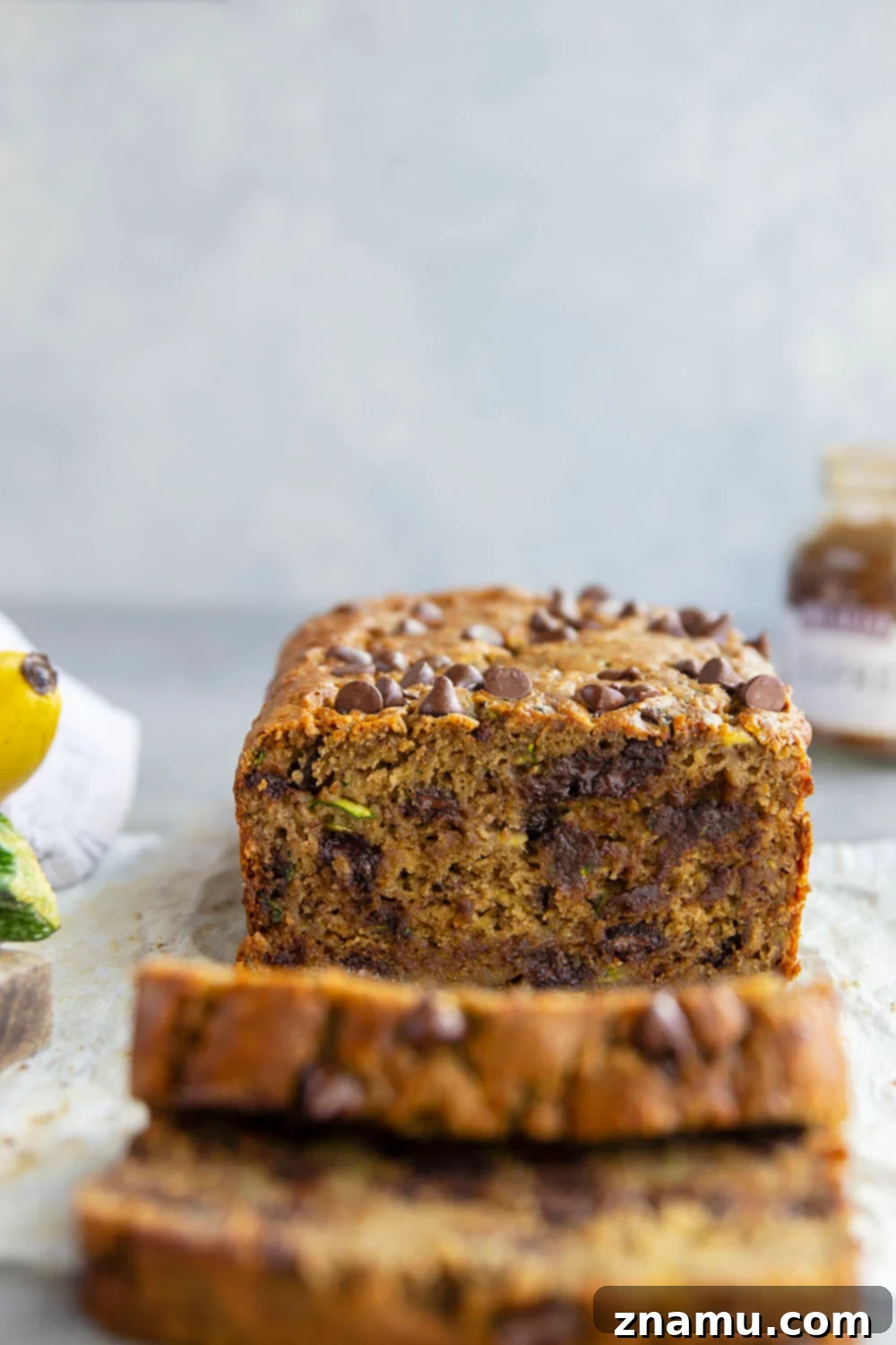 Espresso Infused Banana Zucchini Bread 5 Shredded zucchini, a key ingredient for moist banana zucchini bread.