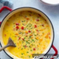 Hearty Sweet Potato Corn Chowder 8 Loaded with sweet corn and tender sweet potato chunks, this sweet potato corn chowder is a healthier version of the classic soup and the perfect use for extra sweet corn!
