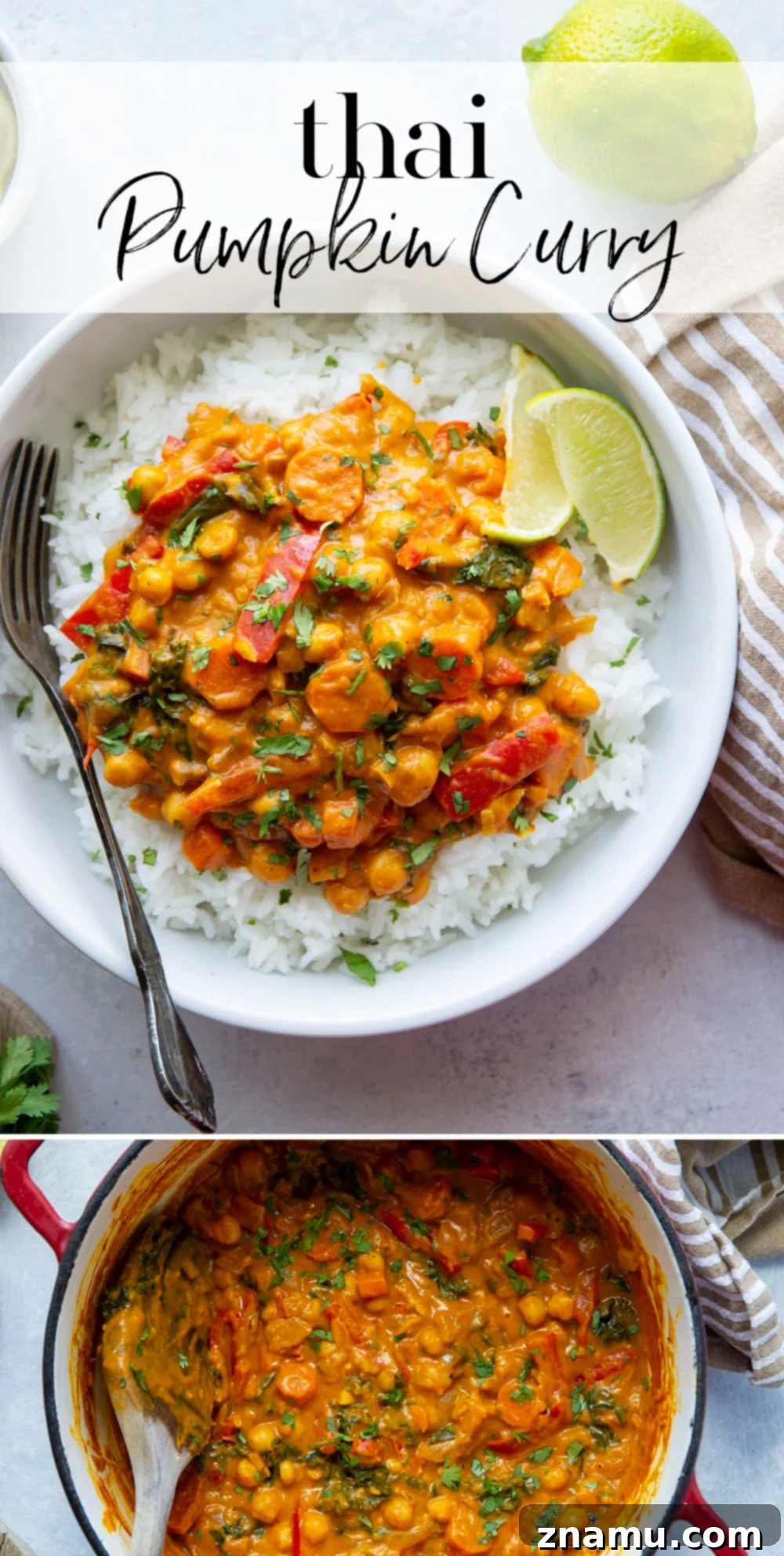 Golden Thai Pumpkin Curry 7 A final, appealing image of the Thai pumpkin curry, showcasing its vibrant colors and inviting texture for a cozy meal.