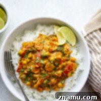 This Thai pumpkin curry features tender vegetables in the most incredible pumpkin coconut curry sauce. Completely vegetarian-friendly and amazing piled over hot rice!