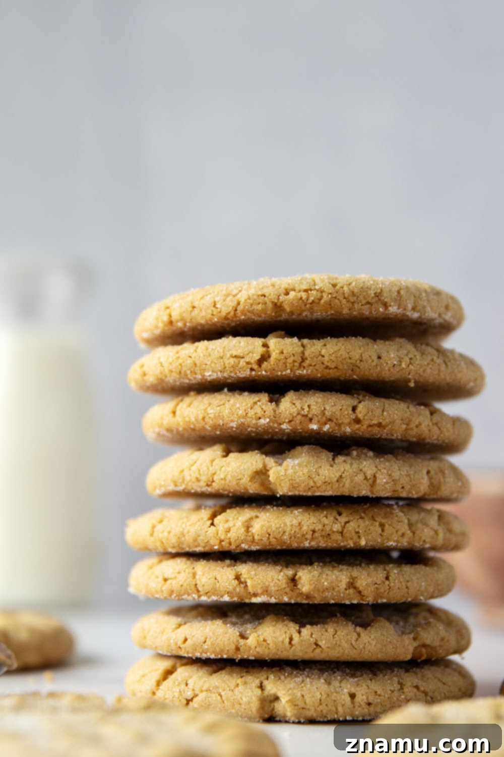 Golden Peanut Butter Crisps 5 These crispy peanut butter cookies feature perfectly crisp edges with soft centers and have an unbeatable nostalgic taste!