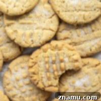 Golden Peanut Butter Crisps 8 These crispy peanut butter cookies feature perfectly crisp edges with soft centers and have an unbeatable nostalgic taste!