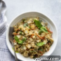 Crispy Sesame Tofu with Aromatic Thai Basil Fried Rice 8 This Thai basil fried rice features the most flavorful basil fried rice with lots of crispy sesame marinated tofu. - it's so easy to make in minutes using leftover cooked rice!