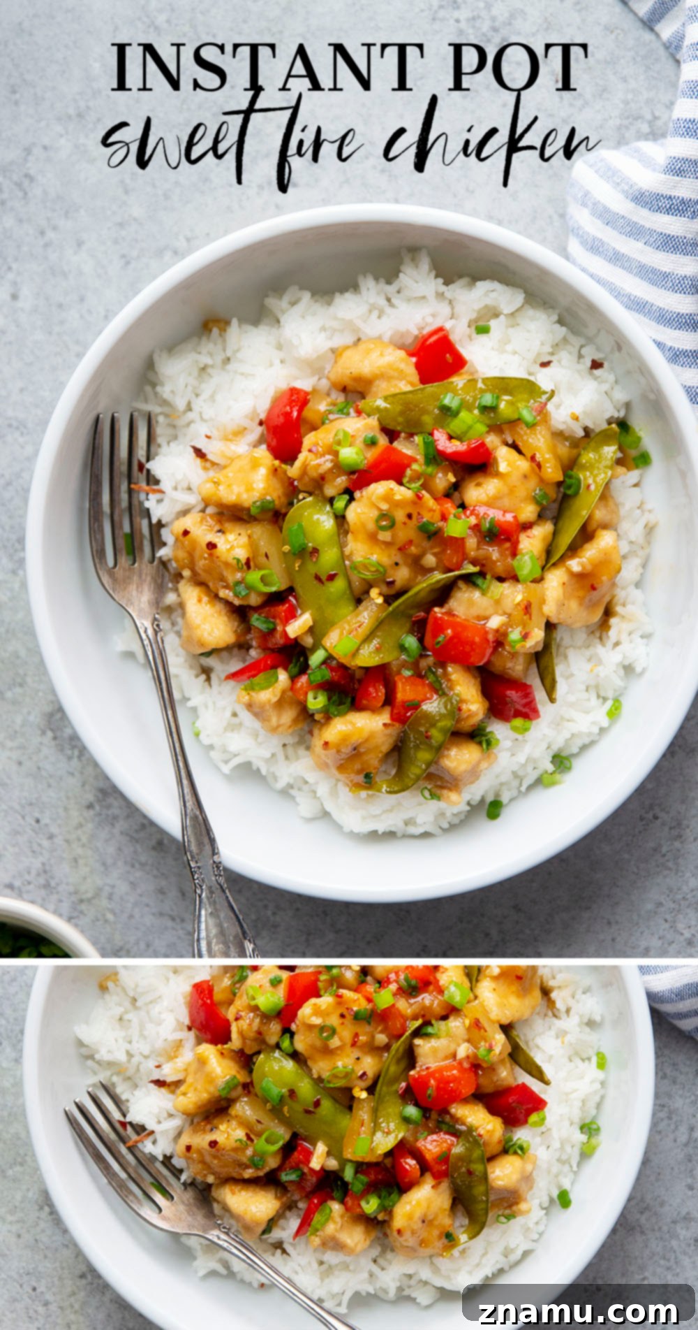 Instant Pot Sweet Heat Chicken 7 Made entirely in the instant pot, this sweet fire chicken is loaded with tender chicken cubes and vegetables in the most incredible sweet and fiery chili sauce.