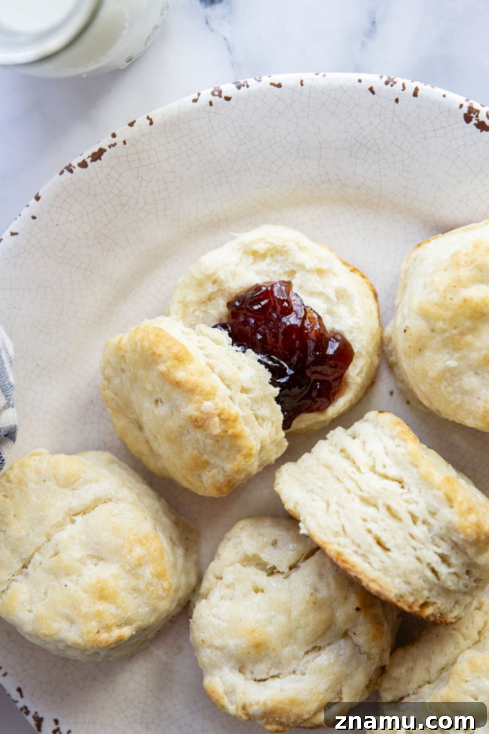Velvet Southern Buttermilk Biscuits 4 These Southern buttermilk biscuits come together in minutes with only a handful of basic ingredients and feature tons of buttery, flaky layers!