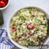 Green Goddess Pasta Salad: Feta & Grilled Chicken 8 Green Goddess Pasta Salad with Grilled Chicken and Feta
