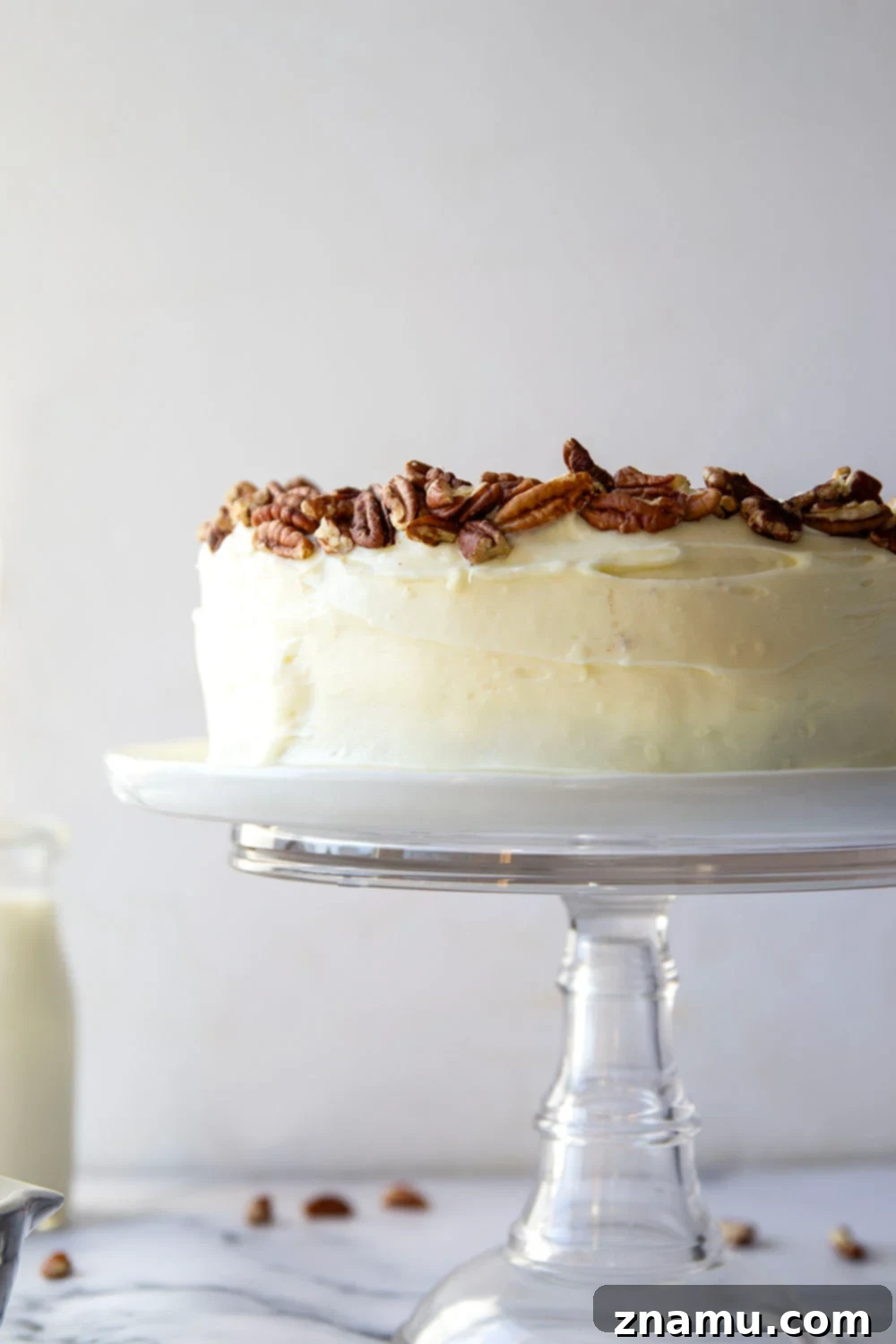 Taste of the Tropics, Southern Style 4 Close-up of the moist Hummingbird Cake layers, highlighting the textures of banana, pineapple, and pecans, ready to be frosted.