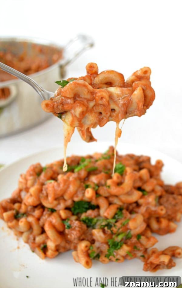 Chili Macaroni and Cheese Skillet 12 Ultimate Skillet Chili Macaroni & Cheese in a bowl