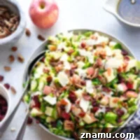 Warm Brussels Sprouts Salad with Maple Mustard Dressing