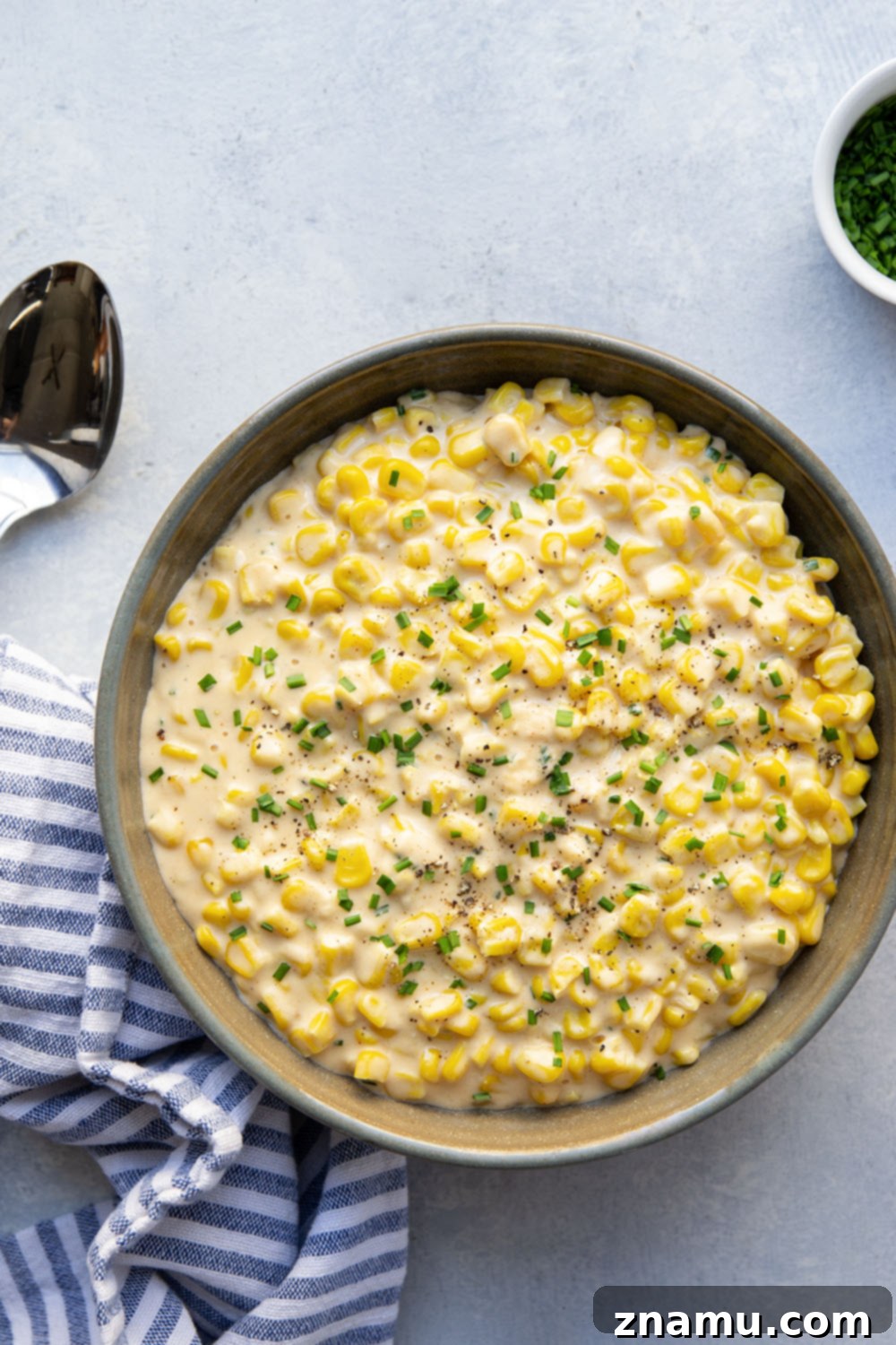 Velvety Instant Pot Creamed Corn 5 Made entirely in the instant pot in minutes, this instant pot creamed corn is so rich and creamy and the perfect side dish for any holiday meal!