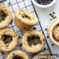 Ultimate Chocolate Chip Peanut Butter Cookie Cups 8 These soft and chewy peanut butter cookie cups are packed with plenty of creamy peanut butter and gooey chocolate chips. No-fuss, easy recipe that's ready in less than 30 minutes!