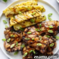 Grilled Teriyaki Chicken and Pineapple