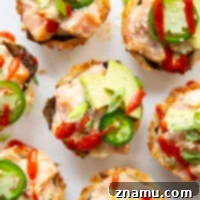 Spicy Salmon Sushi Bites 8 Spicy Salmon Sushi Cups