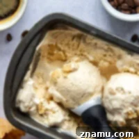 Toffee Espresso Chill 8 This creamy no-churn espresso ice cream features rich espresso flavor and is chock full of buttery homemade toffee bits.