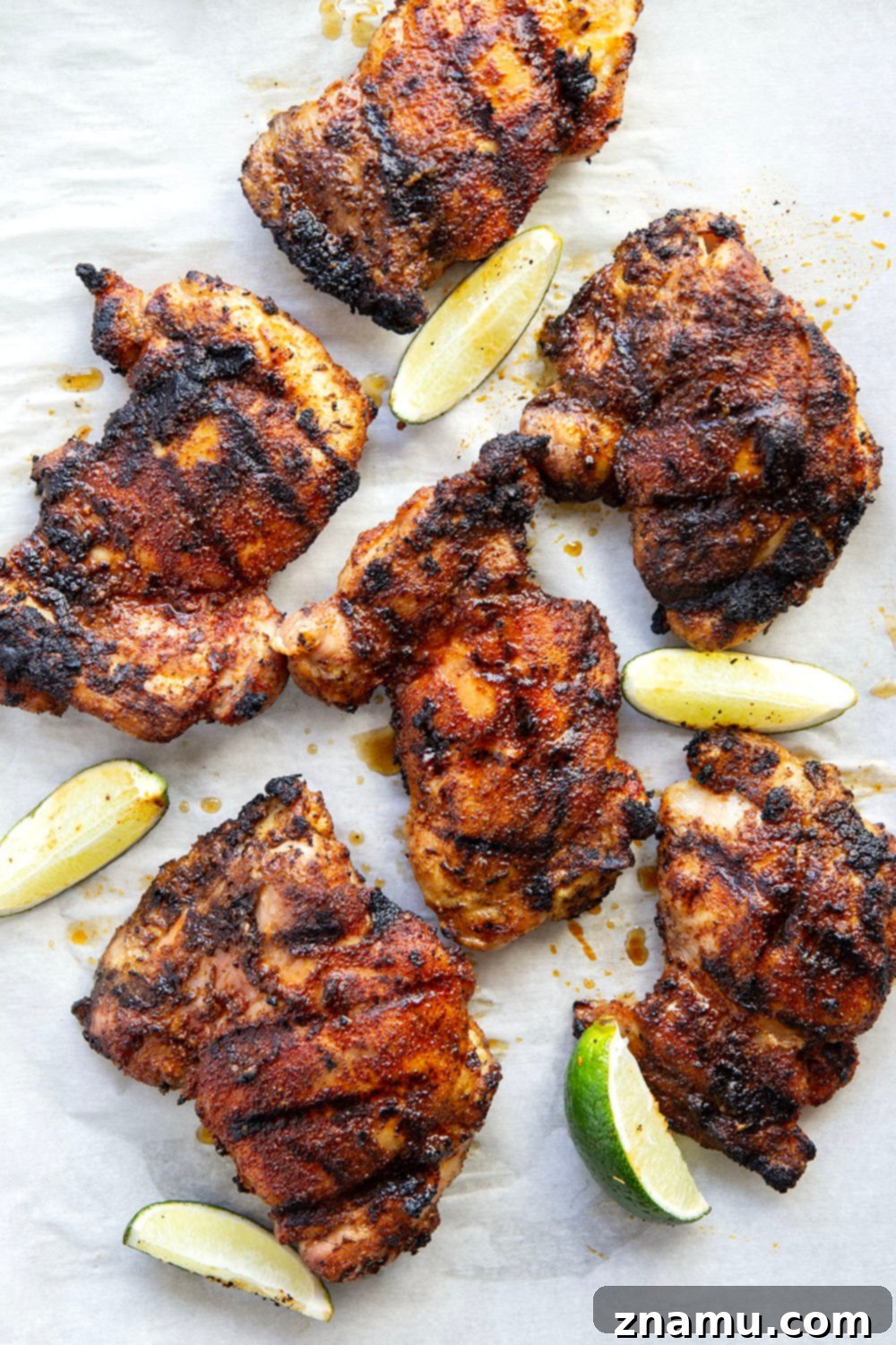 Vibrant Chili Lime Grilled Chicken 3 A homemade chili lime spice rub coats every inch of this juicy grilled chili lime chicken that's quick to throw together and is always a hit at cookouts.