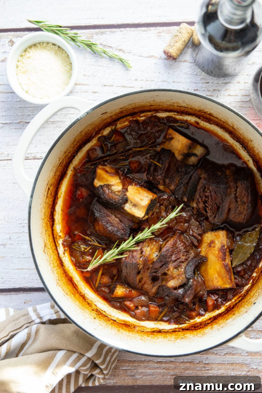 Braised for hours in flavorful red wine and lots of aromatics, this red wine beef short rib ragu features tender pappardelle noodles folded into a fall-apart tender short rib red wine sauce.