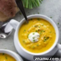 Golden Sweet Potato Leek Bliss 8 Creamy sweet potatoes and flavorful leeks are the best pairing in this rich and creamy sweet potato leek soup!