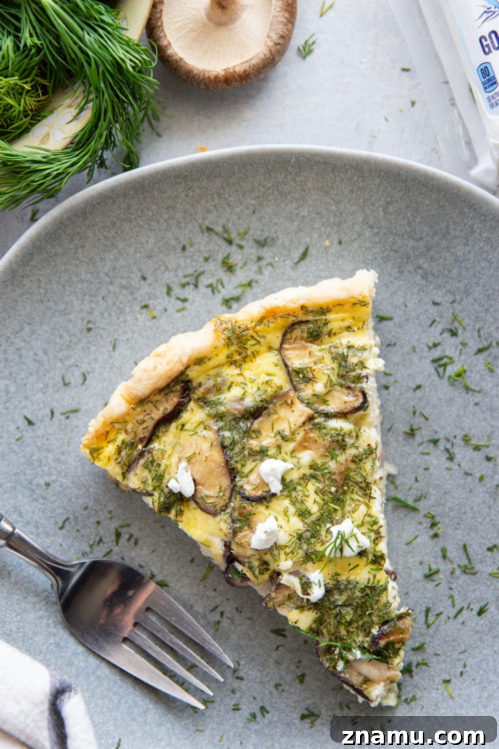 Rustic Wild Mushroom Goat Cheese Quiche 2 Sauteed wild mushrooms and tangy fresh goat cheese are the best breakfast pairing in this silky mushroom goat cheese quiche. A perfect Wild Mushroom Goat Cheese Quiche recipe for brunch.