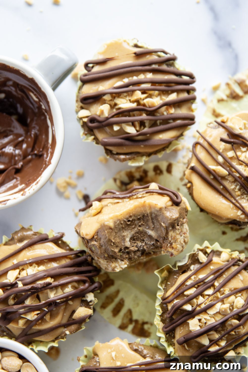 Irresistible High Protein Frozen Chocolate Mousse Cups 4 A serving of High Protein Frozen Chocolate Mousse Cups with the distinct layers visible
