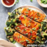 Smoky BBQ Salmon with Crisp Broccoli 8 Grilled BBQ Salmon and Broccoli