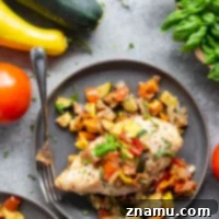 One-Pan Ratatouille Chicken Bake 8 Made entirely on one sheet pan and packed full of garden vegetables, this ratatouille chicken is ready in only 45 minutes and an easy summer weeknight meal.