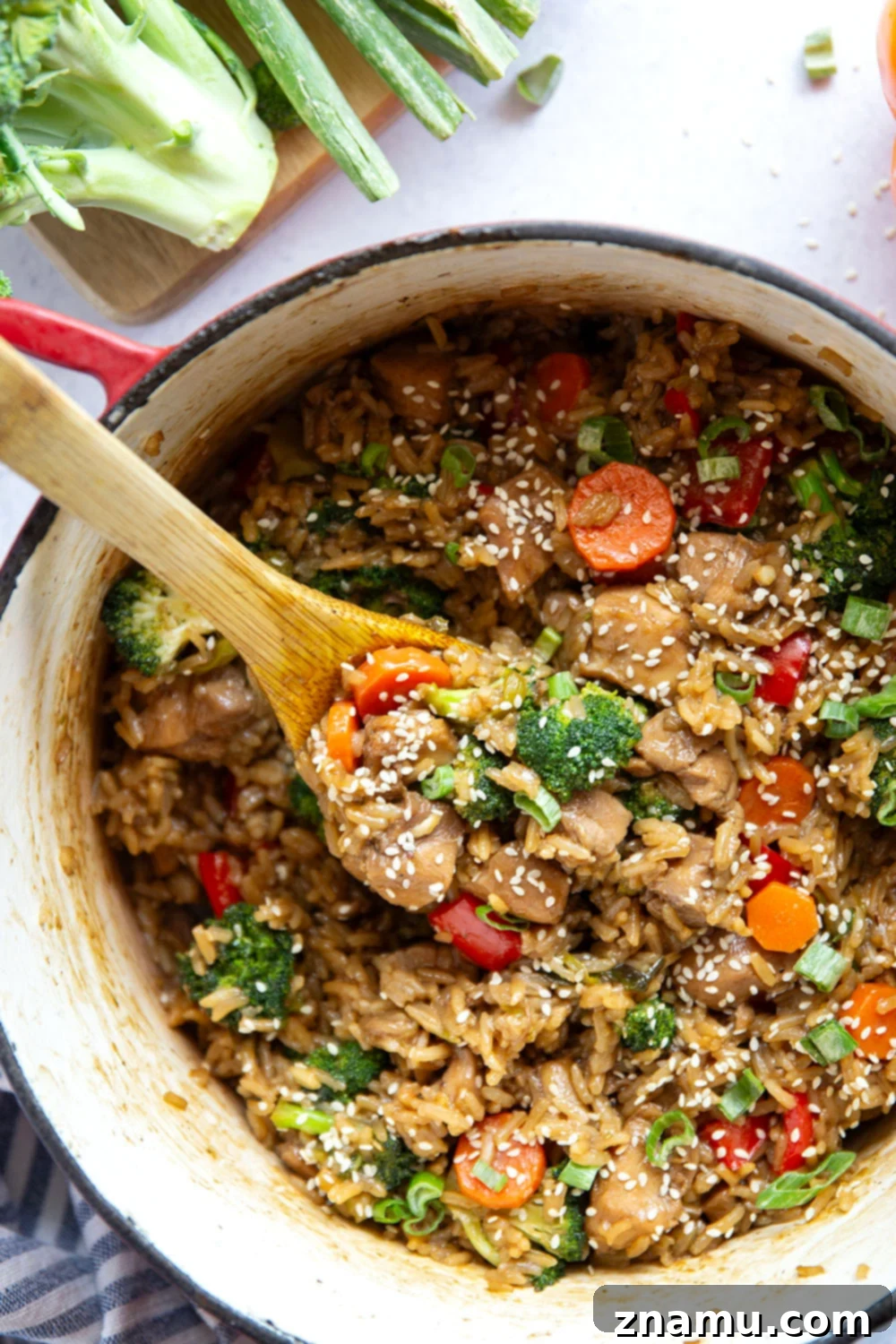 Flavorful One-Pot Teriyaki Chicken and Rice with homemade sauce, perfect for a quick weeknight meal.