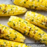Irresistible Grilled Corn with Basil Butter 8 Grilled corn on the cob with basil butter