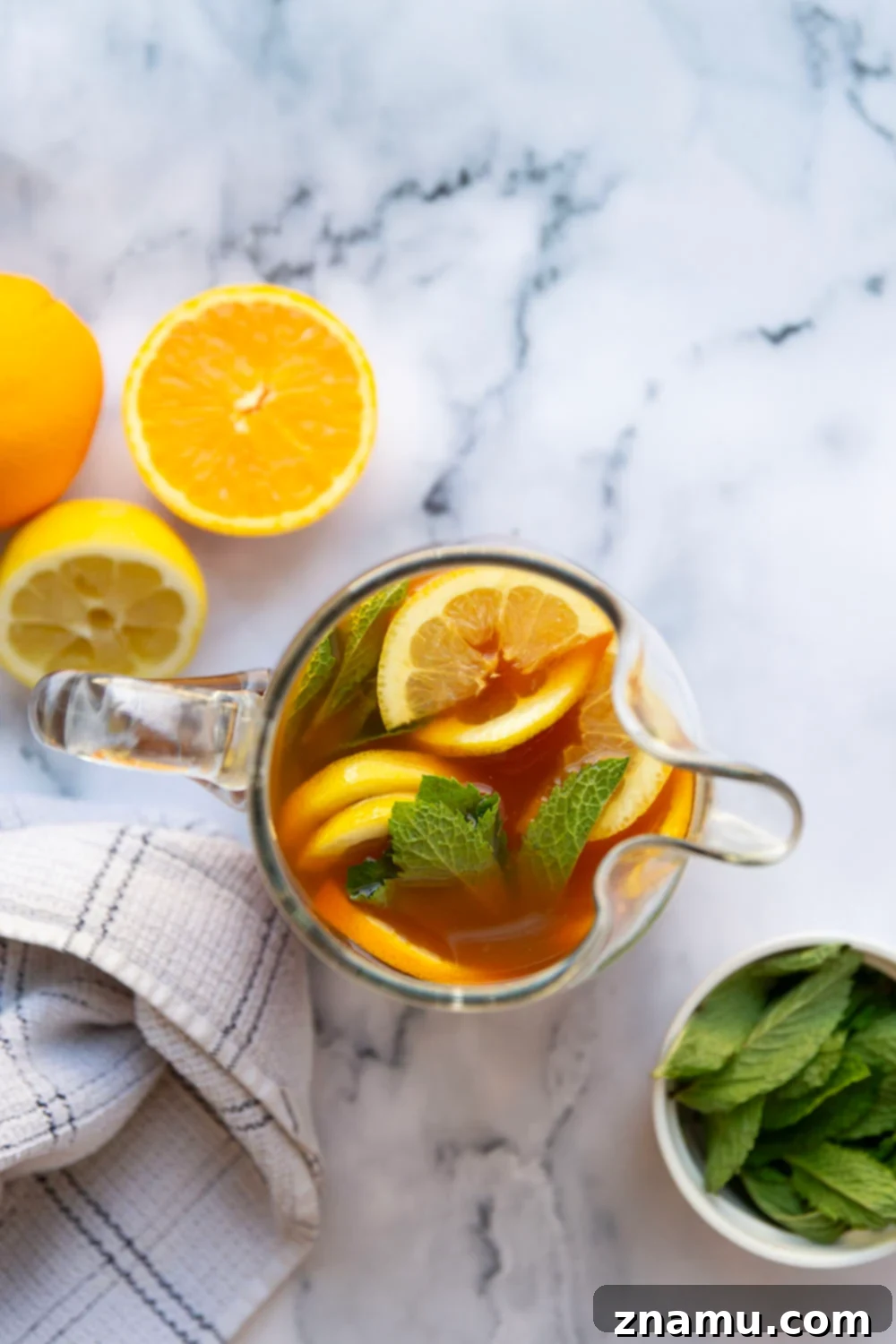 Tropical Sunshine Brew 3 Perfectly sweet and packed with tropical flavors, this tropical iced tea is so easy to make and always a refreshing treat!