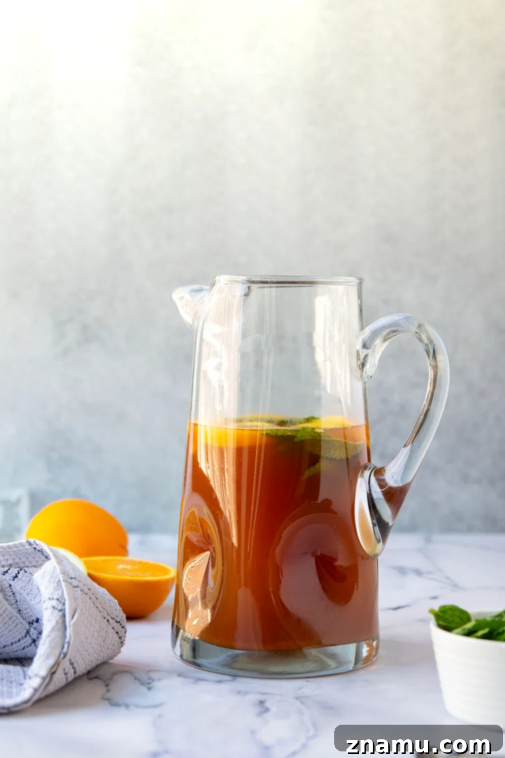 Tropical Sunshine Brew 4 Perfectly sweet and packed with tropical flavors, this tropical iced tea is so easy to make and always a refreshing treat!