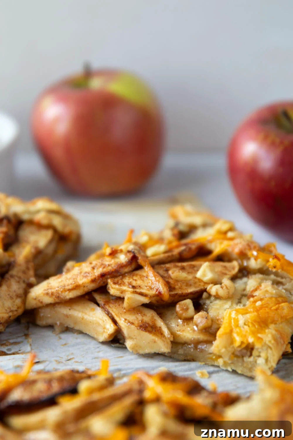 Rustic Apple Cheddar Galette 5 Variety of fresh apples, ideal for making a sweet and savory apple galette