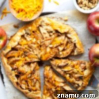 Miniature image of a delicious Cheddar Apple Galette