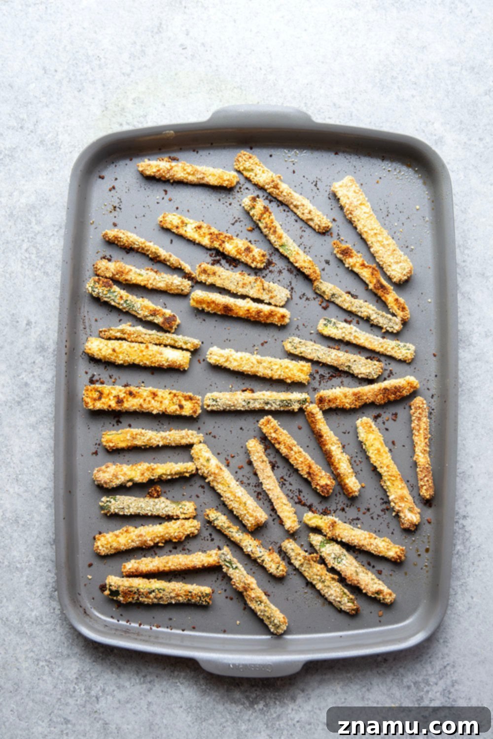 Golden Zucchini Sticks 3 Healthy Oven-Baked Zucchini Fries with a Golden Panko Coating