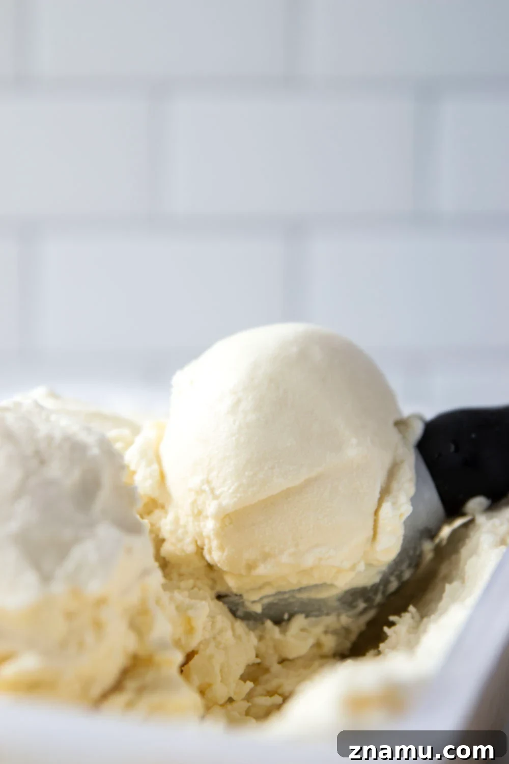 Decadent Homemade Vanilla Ice Cream 4 Smooth and creamy homemade vanilla ice cream that tastes better than any store-bought brand and only needs 4 basic ingredients! Load up this easy ice cream with all your favorite ice cream toppings.