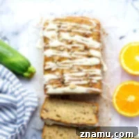 Classic Zucchini Bread with Orange Cream Cheese Glaze
