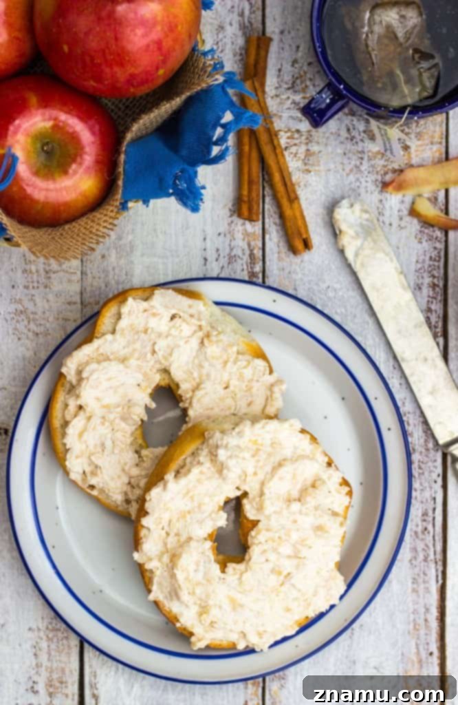 Spiced Apple Cream Cheese 3 Apple Pie Cream Cheese for a Perfect Fall Breakfast