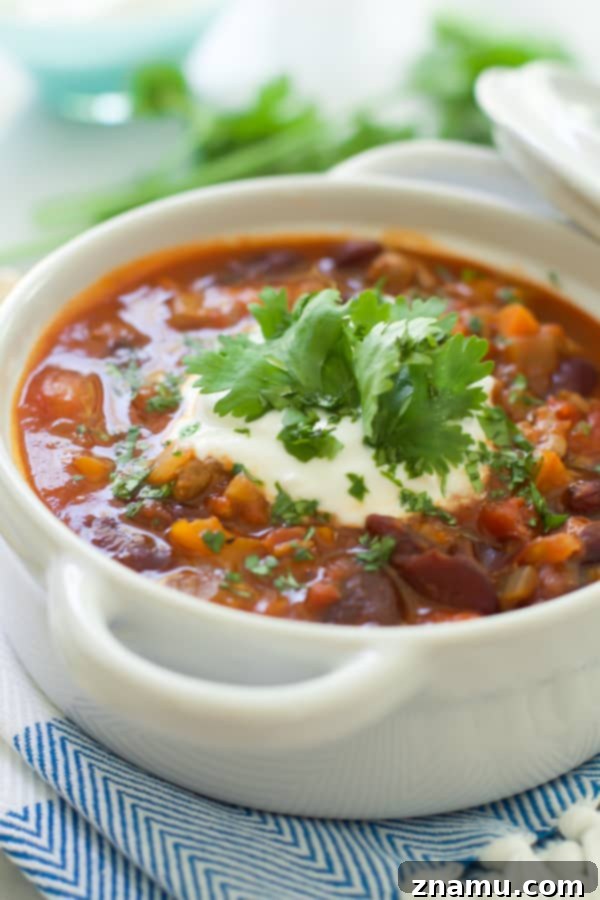 Extra-Lean Turkey Chili with Carrots and Turnips 2 Extra-lean Turkey Chili with Carrots and Turnips, a healthy and comforting meal
