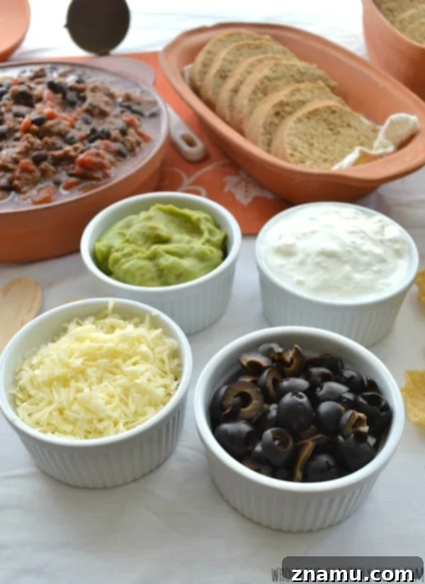 Build Your Perfect Chili Bar 9 How To Make A Chili Bar -- A fun dinner idea for game-day!